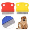 1 Pcs Stainless Steel Dog Eye Clean Care Comb Portable Pet Removing Tear Marks Comb Pet Grooming Comb Flea Removal Comb for Cat Dog