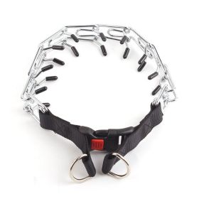 Dog Prong Collar; Adjustable Dog Training Collar For Medium Large Dogs; Pet Collar (Color: black, size: L)