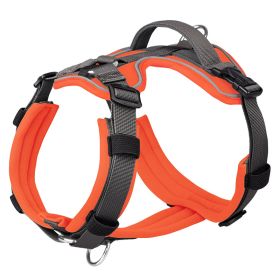 Breathable Reflective Explosion-proof Vest Dog Harness (Option: Orange-L)